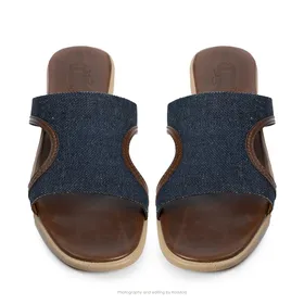 صندل ار گازولین آبی برزنتی - GAAZOLIN Er Sandals Blue Jeans