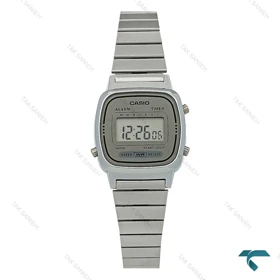 ساعت زنانه کاسیو LA670WA-7 نوستالژی سیلور صفحه طوسی Casio-2654-L