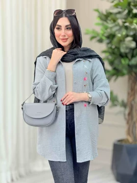 مانتو گلدوزی غنچه