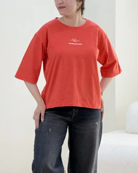 تیشرت چاپی قلبی