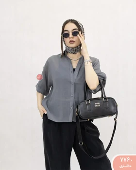 شومیز باکسی شیشه ای 7760