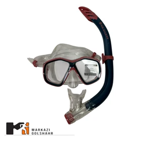ماسک غواصی و اسنوکر 2 سوپاپه مدل M2000 (قرمز)