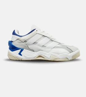 کفش کتانی مردانه سفید طوسی آبی ADIDAS niteball 2.0