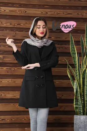 مانتو شش دکمه یقه انگلیسی