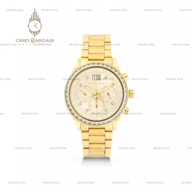 ساعت مچی مایکل کورس کورنوگراف بند و صفحه طلایی دورنگین Michael Kors