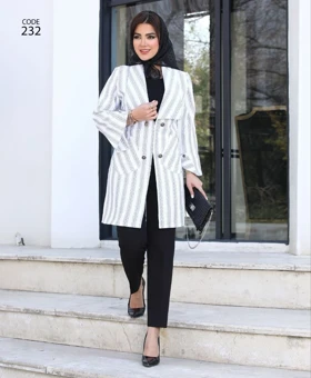 مانتو کتی شانل درجه یک (سایز بزرگ دارد)