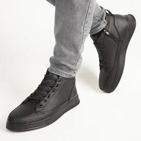 نیم بوت راحتی مردانه مشکی مدل Ravin