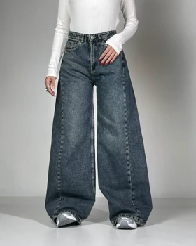 شلوار شافل  آبی کثیف کد 1000194