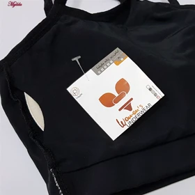 ست نیم‌تنه و شلوارک ورزشی زنانه رنگ مشکی ماییلدا مدل 5409-7106