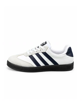 کفش کتانی زنانه مدل ونس سامبا سفید سرمه ADIDAS SAMBA