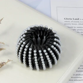 گیره مو زنانه مدل چنگکی مرواریدی کد 3179