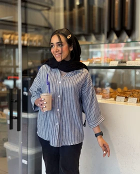 شومیز راه‌راه خنک