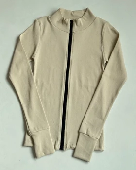 کراپ فینگر زیپی کد 1400175 (کرم)