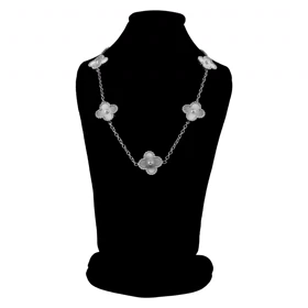 گردنبند زنانه ونکلیف (نقره‌ای)