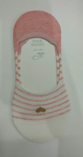 جوراب کالجی راه راه قلب دار