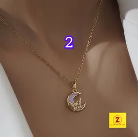 گردنبند زنانه زنانه نگین‌دار طرح جواهر