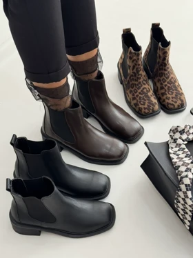 نیم بوت دو کش روژکا 2336