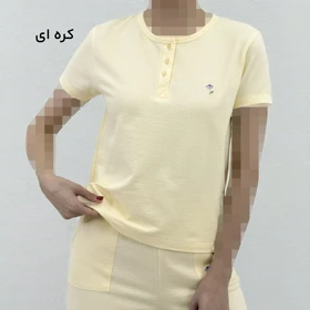 تیشرت زنانه نخ و پنبه گلدوزی | آی بولک