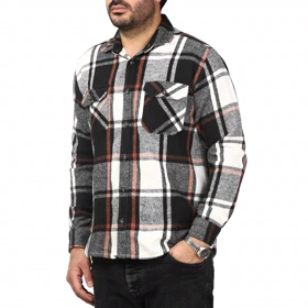 پیراهن آستین بلند پشمی ضخیم مردانه برند مد مدل 1410385