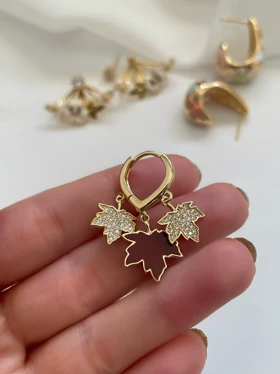 گوشواره آویز برگ veideni