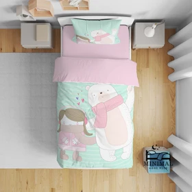 روتختی کودک طرح خرس و کودک مدل T5855