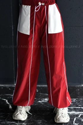 ست سویشرت و شلوار لاین قرمز