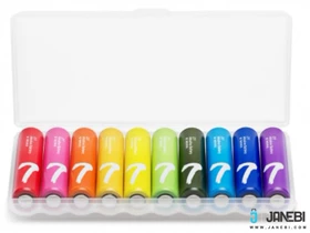 باتری نیم قلمی رنگین کمانی شیائومی Xiaomi Rainbow AAA Battery Pack Of 10