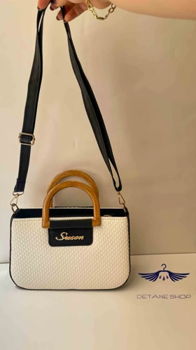 کیف دسته چوبی کنفی