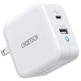 شارژر دیواری چویتک CHOETECH مدل PD8002 توان 65 وات دو پورت