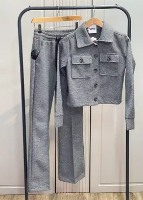 ست کراپ شلوار فوتر