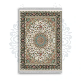 *جدید* فرشینه از جنس پارچه شانل مخمل ترک طرح فانتزی برند دفه کد 106