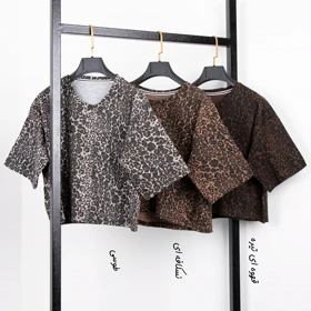 تیشرت باکسی کراپ زنانه مدل wct023