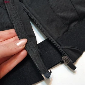 نیم‌تنه ورزشی زنانه مدل بند چسبی پددار پشت ضربدری مشکی کد 5166-805