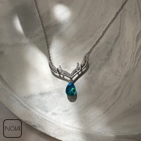 گردنبند نقره شاخ گوزن