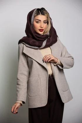 پالتو کت فوتر مهگل (کرم)