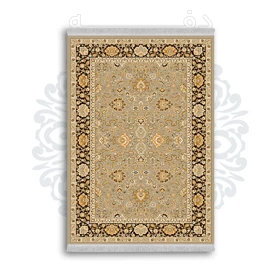 *جدید* فرشینه از جنس پارچه شانل مخمل ترک طرح فانتزی برند دفه کد 1120