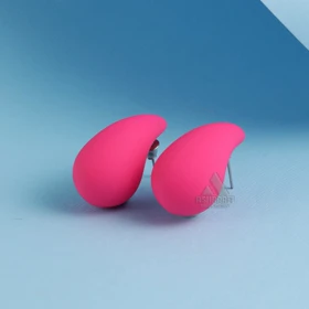 گوشواره اشکی زنانه Teardrop Earrings S (سرخابی)
