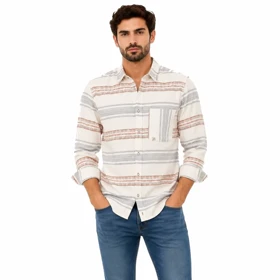 پیراهن پاییزه مردانه Modern Line Shirt