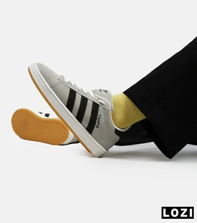 کفش کتانی مردانه و زنانه طوسی سبز ADIDAS Campus