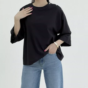 بلوز زنانه سرشانه دکمه