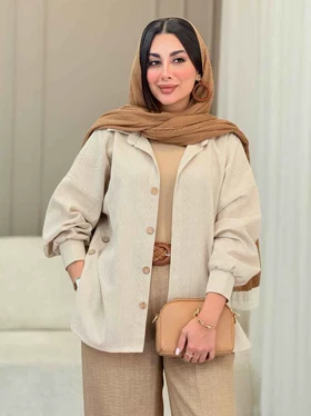 مانتو بغل سه دکمه الیسا