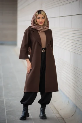 پالتو فوتر بلند آستین پاکتی New