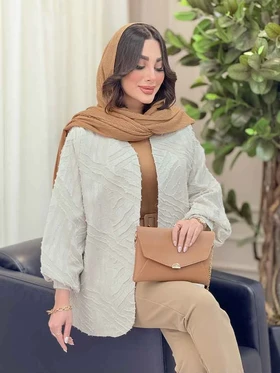 مانتو ریش دار آستین پیله