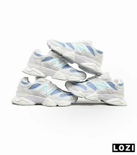 کفش کتانی زنانه طوسی آبی NEW BALANCE 9060 مدل 4672