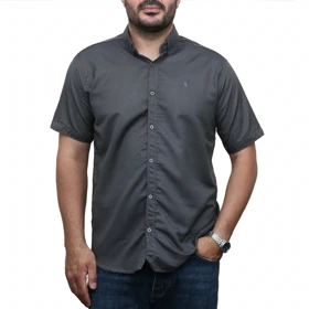 پیراهن آستین کوتاه ساده مردانه برند مد مدل 141114911
