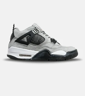 کتانی ساق‌دار مردانه طوسی مشکی Nike air jordan 4 مدل 5928