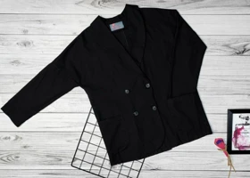 کت لینن ترک کد 50142 (مشکی)