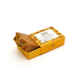 صابون زردچوبه دست‌ساز سزامول مناسب پوست چرب حاوی عصاره زردچوبه وزن 80 گرم