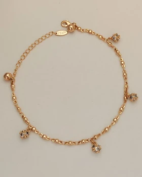 پابند آویز گوی نگین‌دار YSX