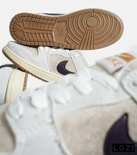 کفش کتانی مردانه و زنانه کرم طوسی بنفش نایک NIKE SB Dunk